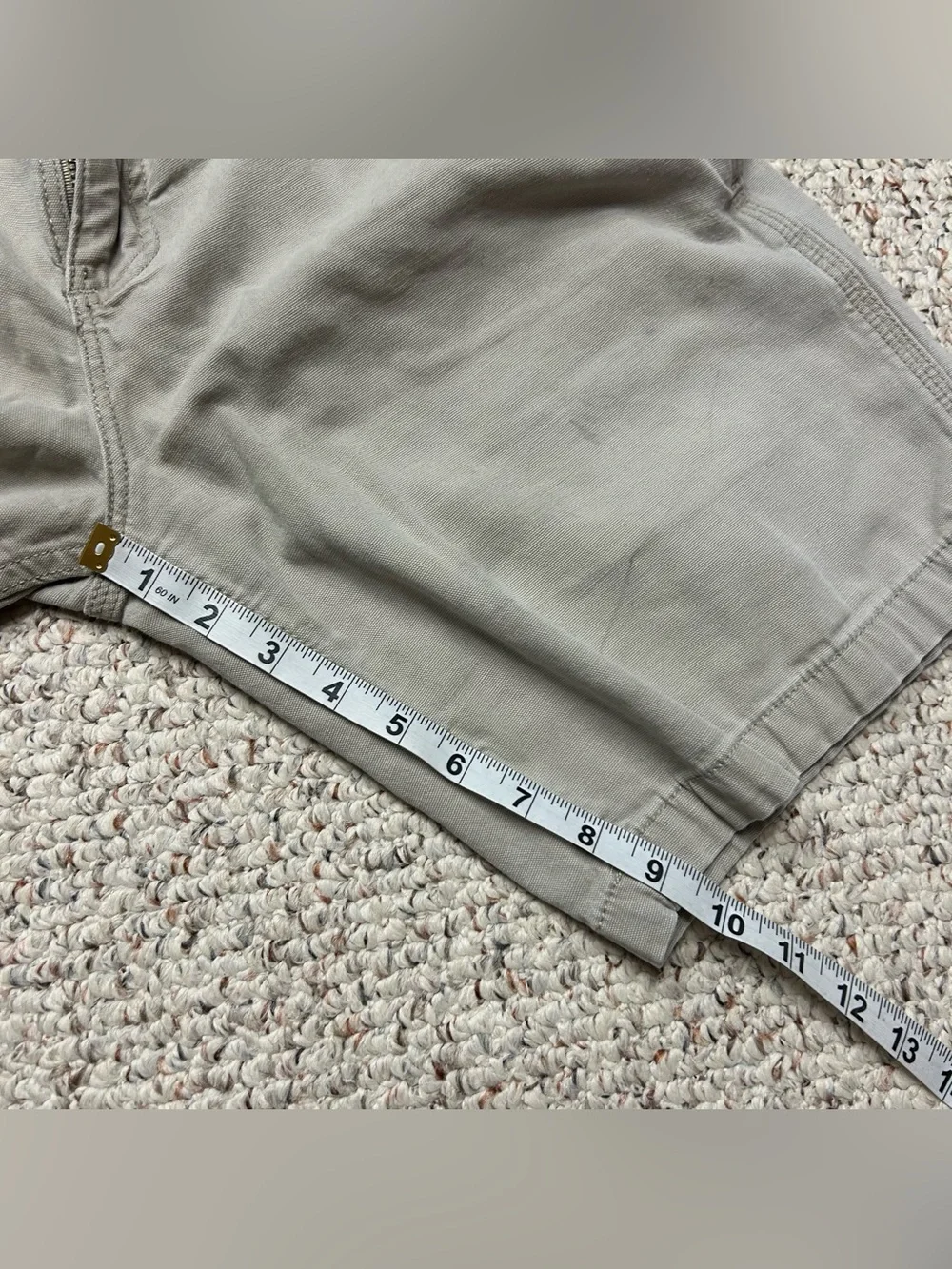 Carhartt Rugged Flex Relaxed Fit Shorts Beige Men's 34 Utility Pocket 102514-232